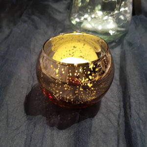 Gold Mercury Votive Candle Holder