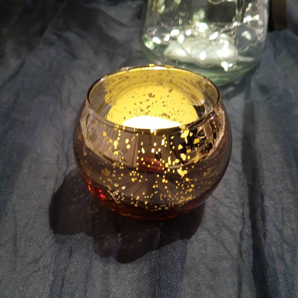 Gold Mercury Votive Candle Holder