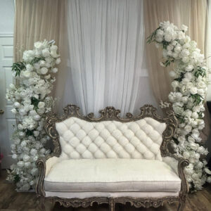 White Double 6 and 7 foot Rose Arch