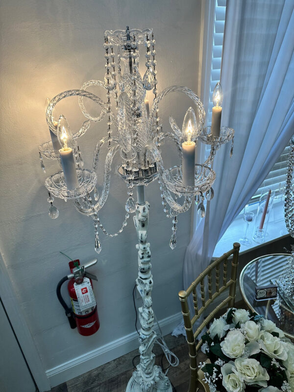 antique chandelier floor lamp