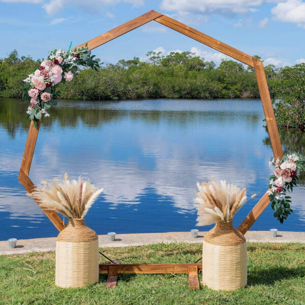 Wooden Heptagon Arch - Image 4