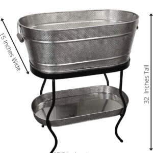 Metal Beverage Tub on Stand