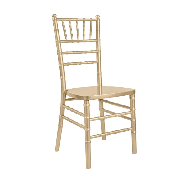 Elegant gold chair rental for weddings and special events in Southwest Florida by SWFL Wedding & Event Rentals