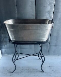 Metal Beverage Tub on Stand