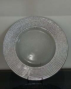a glass bowl on a table