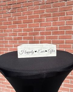 White Wooden Cake Stand