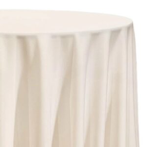 120" Round Tablecloth - Ivory