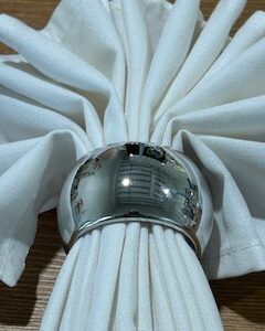 Napkin Rings - Polished Silver