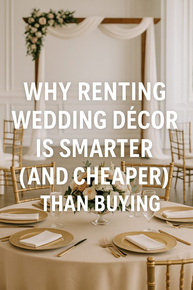 Read more about the article 7 Reasons Why Renting Wedding Décor Is Cheaper Than Buying