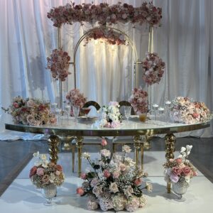 Luxury Gold Metal Arch or Backdrop