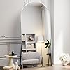 Silver Arched Floor Mirror 30"x71"